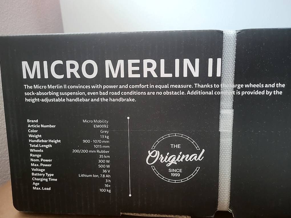 Kickboard: E-scooter Micro Merlin 2, monopattino, trotinette – Usato da Gordola venduto da mat_xx7r 1