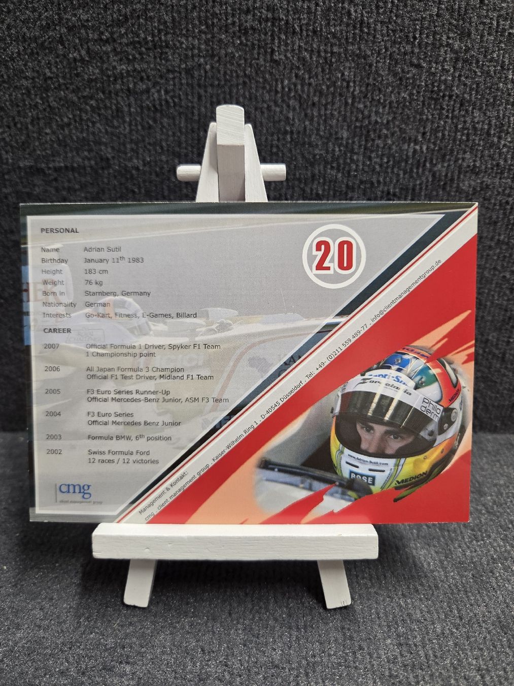 Autografi: Original Signiert vom Adrian Sutil  – Usato da Wetzikon ZH venduto da AmacherM 1
