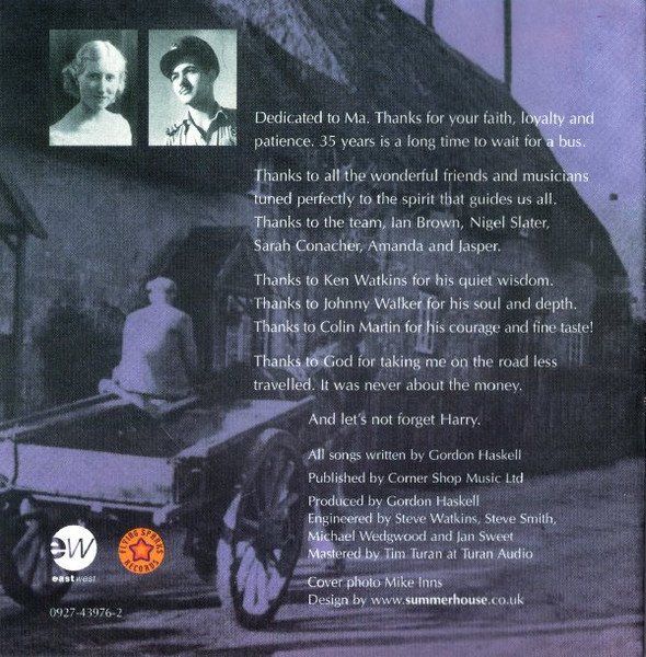 CDs: Gordon Haskell HARRY'S BAR Jazz Blues Rock Soft Rock CD – Gebraucht aus Kandergrund von Sososo 3