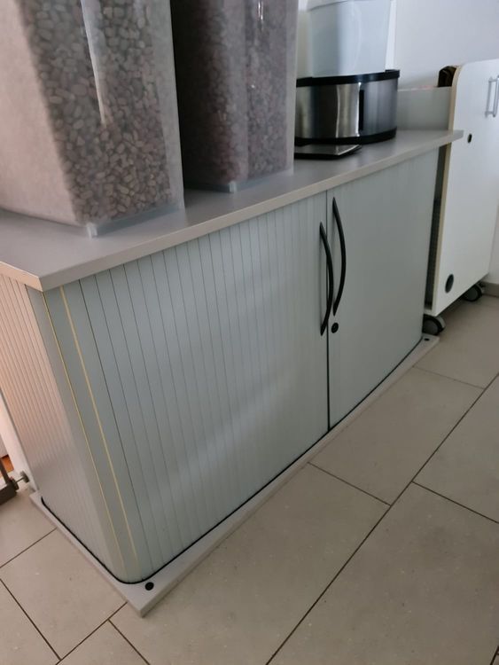 DWVO Bauernhaus-Speisekammerschrank - 182,9 Cm Hoch, Mit Schublade & Scheunentüren, Weiß Eiche