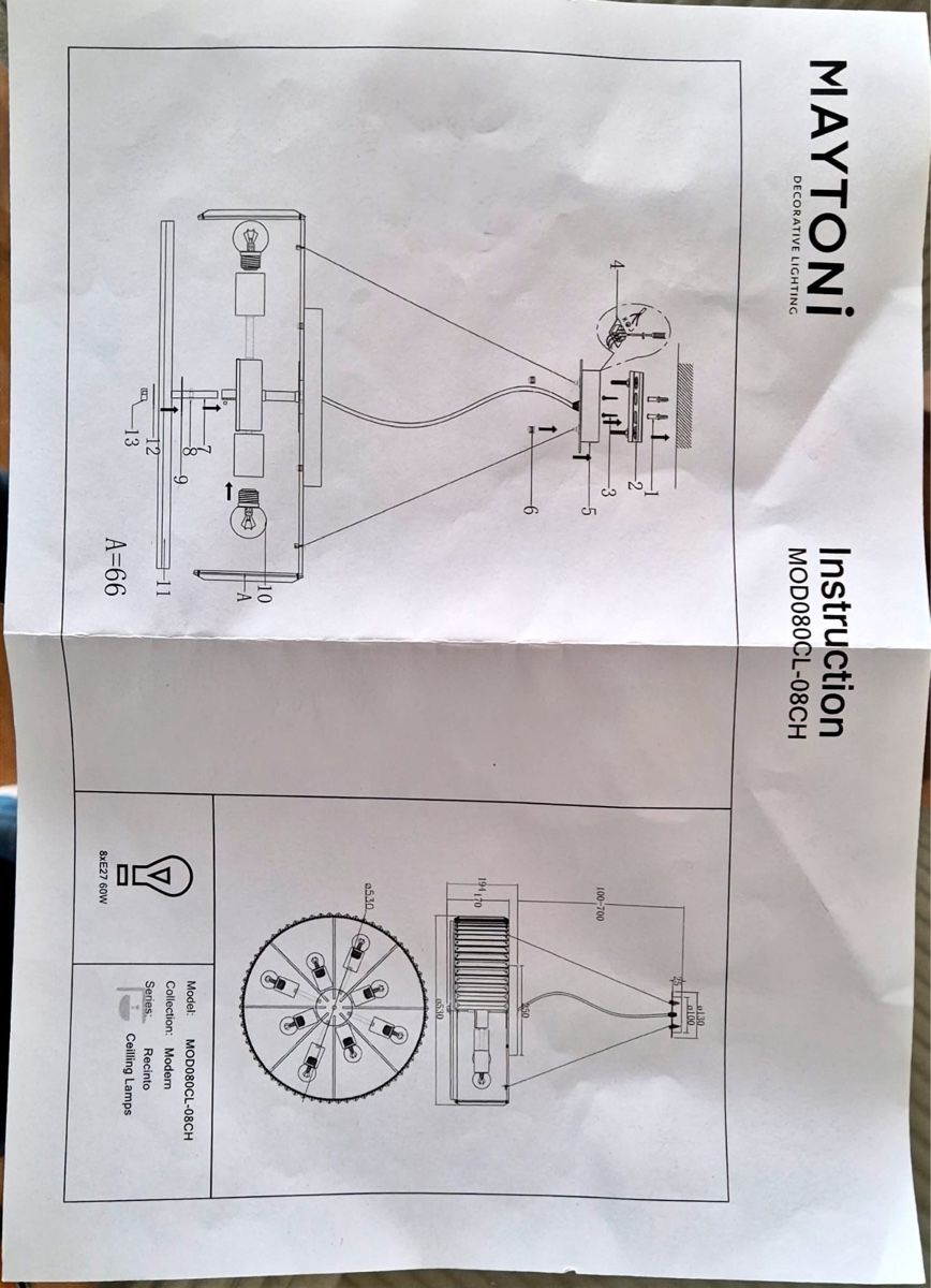Lampadari & plafoniere: Pendelleuchte Recinto MAYTONI – Nuovo (secondo la descrizione) da Wil SG venduto da Odal8 2