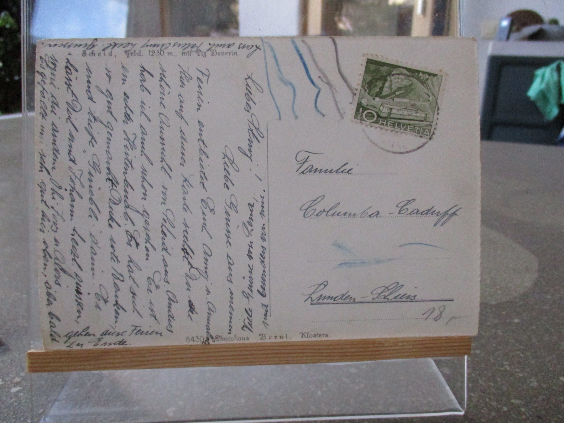Cartes postales: Scheid Piz Beverin   Postkarte   1 – D'occasion à Felsberg par sanwill 1