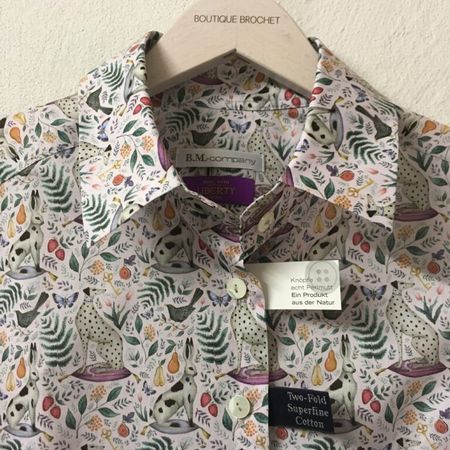 Bluse Liberty „Catherine Rowe“ Dalmatiner Hase hellrosa 38