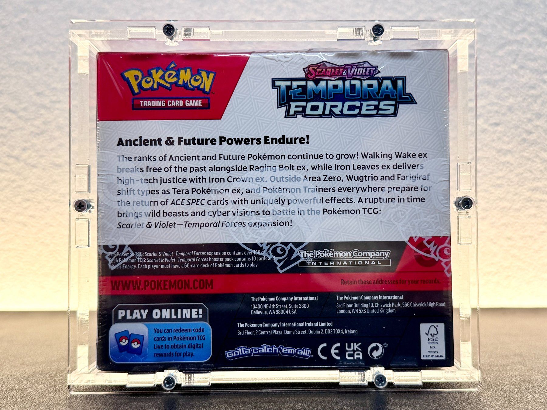 Pokémon Cartes à collectionner: Pokémon Temporal Forces Display EN OVP + Acrylbox – Neuf avec emballage d'origine à Schlatt TG par catch_up 5