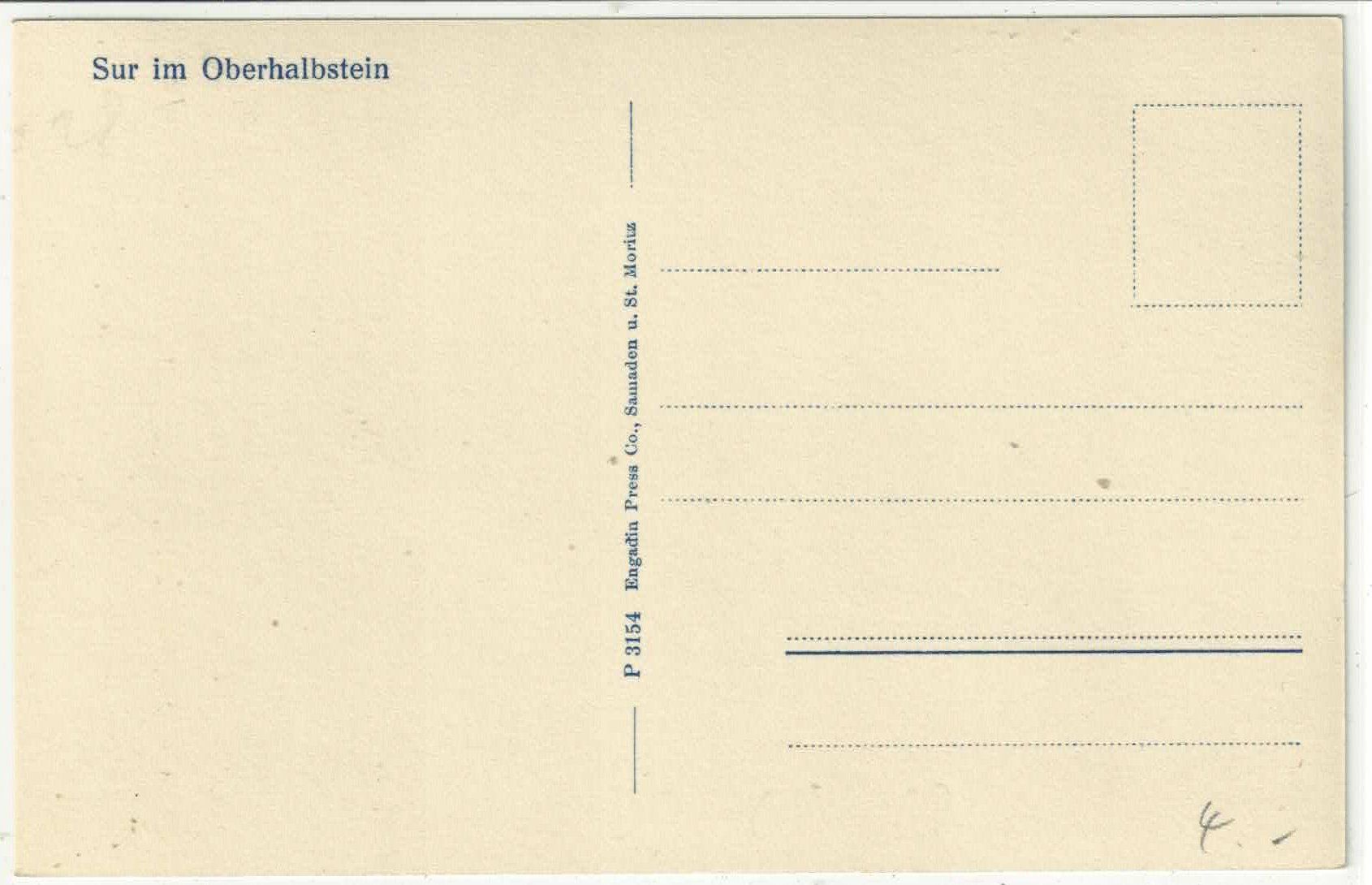 Cartes postales: Sur im Oberhalbstein – D'occasion à Ettingen par Kartenplanet 1