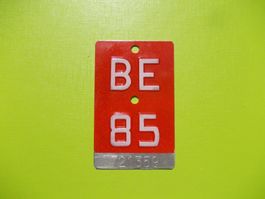 Velonummer / Fahrradnummer BE 85