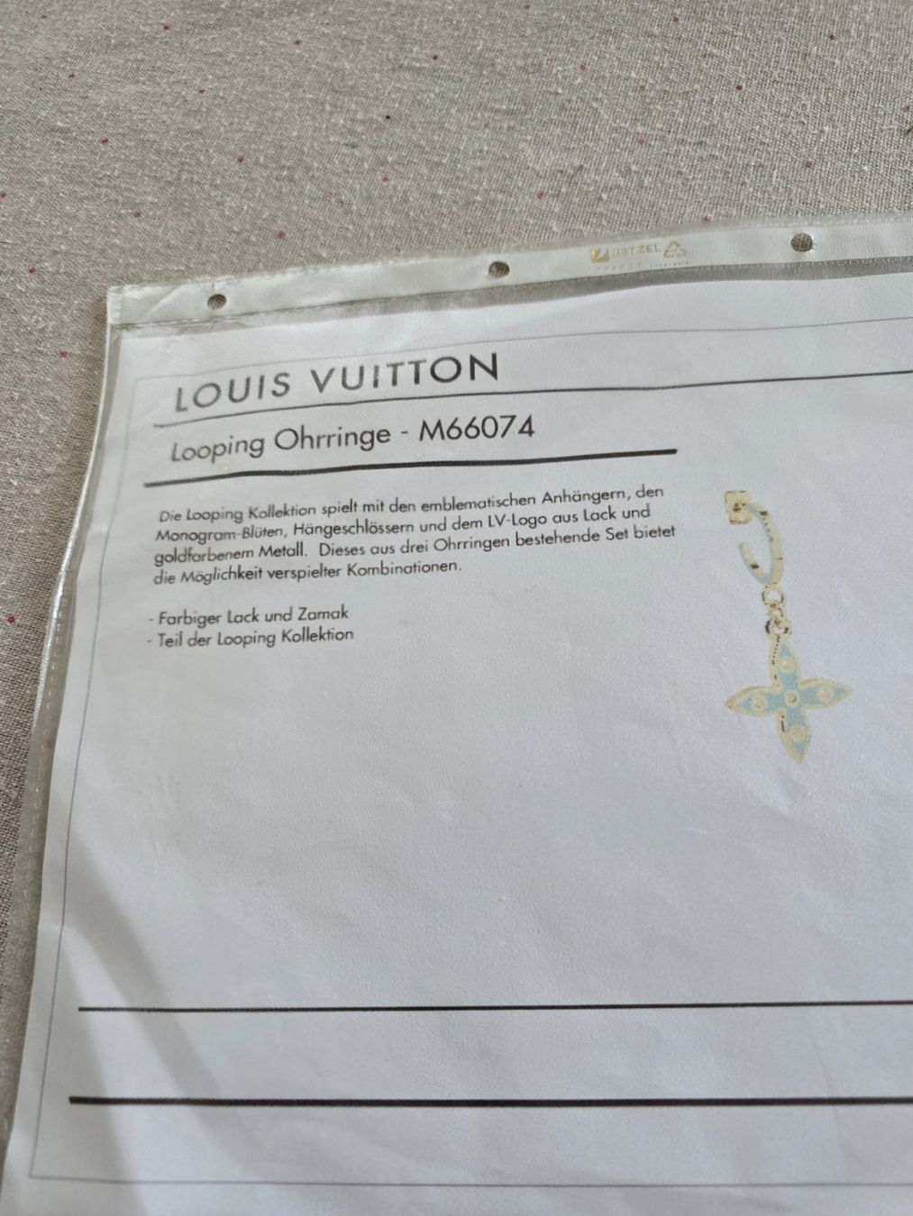 Louis Vuitton Orecchini pendenti & Orecchini a lobo: Louis Vuitton BO Looping Multicolor Ohrringe M66074 – Nuovo (secondo la descrizione) da Bottmingen venduto da sandy_2 4