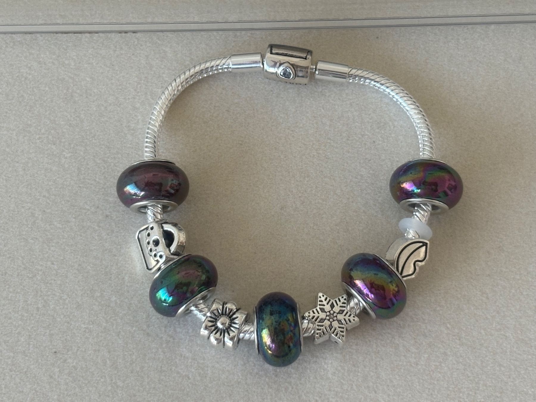 Armbänder & -reifen: Luxus Elegante 18 cm Armband/Beads Farbe :Silber/Multicolore – Neu (gemäss Beschreibung) aus Biel-Bienne von Roserosse13
