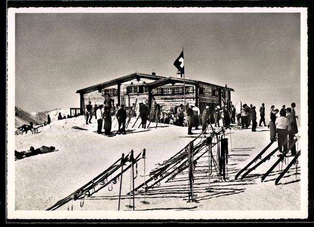 Cartoline postali: AK Arosa, Hörnlihütte – Usato da Berlin venduto da bartko-reher