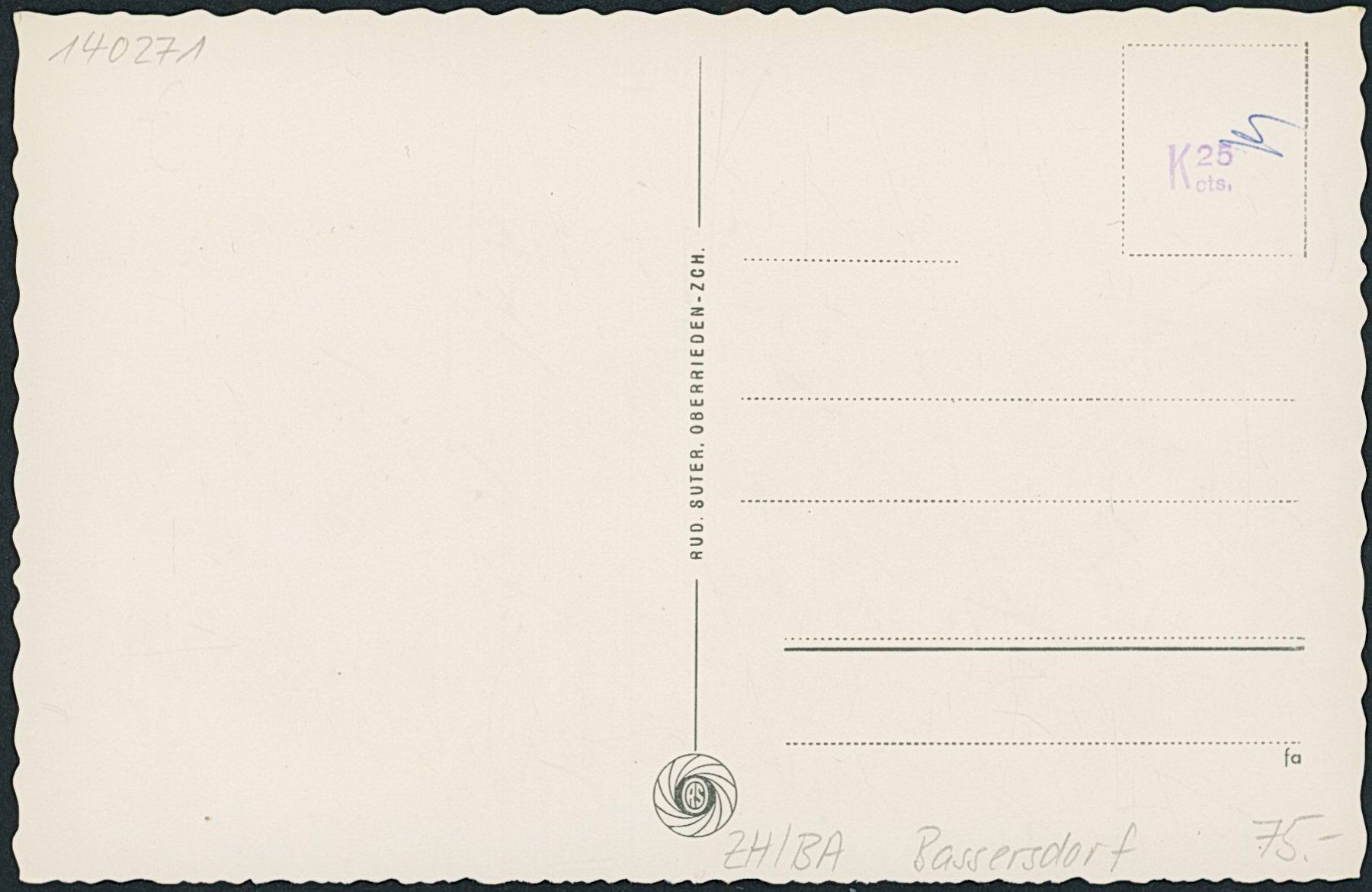 Cartoline postali: ZH Bassersdorf – Nuovo (secondo la descrizione) da Schindellegi venduto da dolpitz 1
