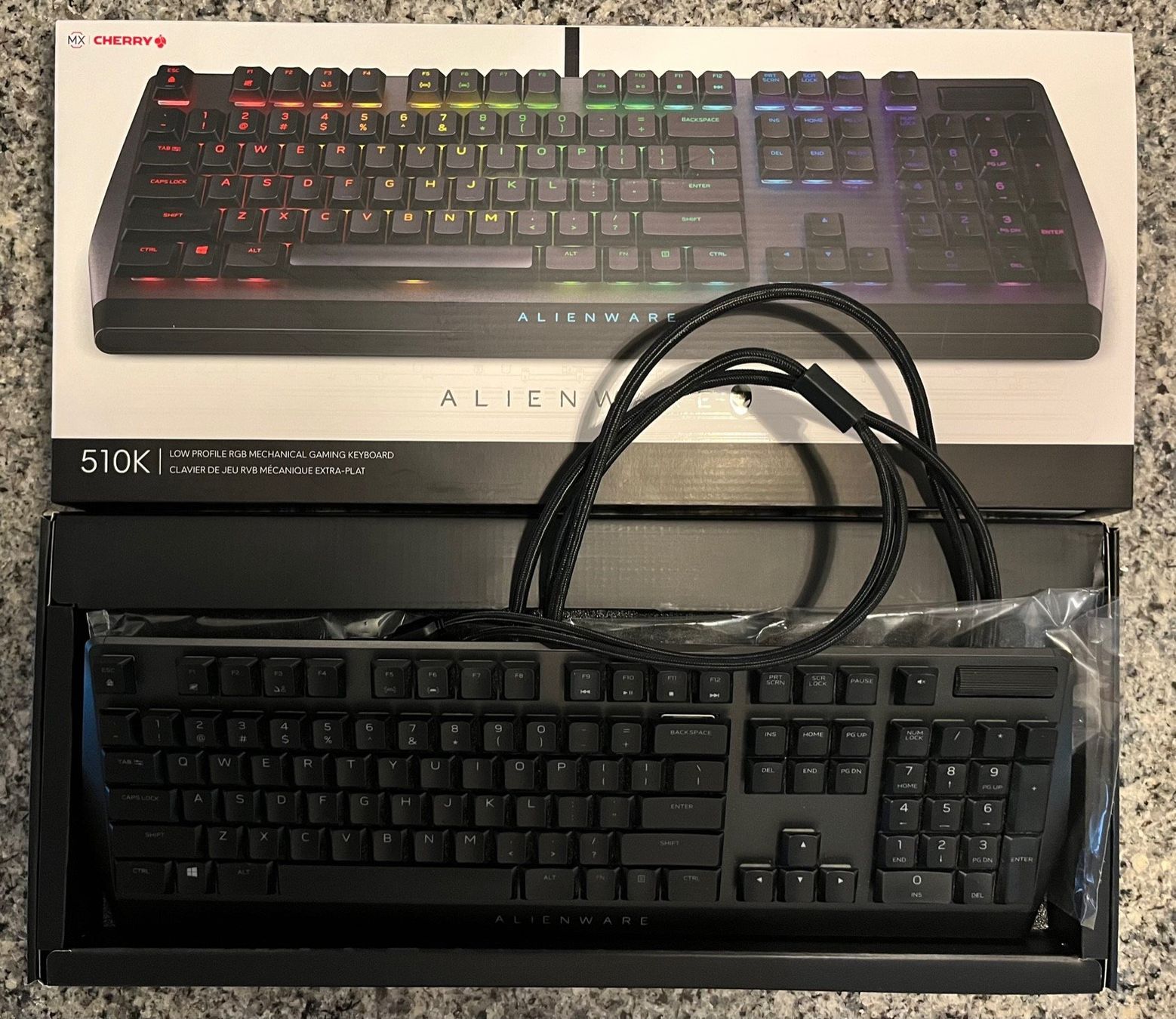 Tastaturen: ALIENWARE LOW PROFILE RGB MECHANICAL GAMING KEYBOARD - 510K – Gebraucht aus Ennetbaden von  1