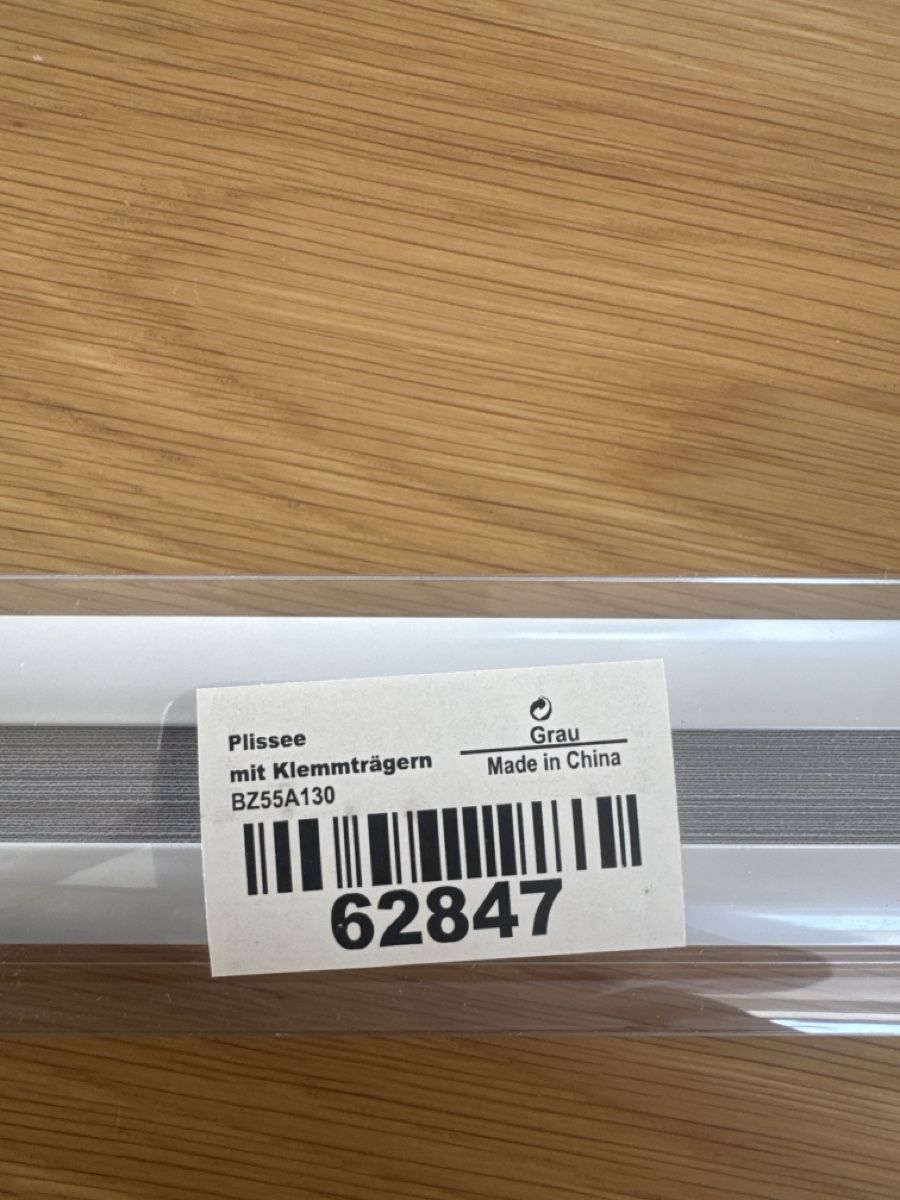 Tende: Klemm Plissee grau – Nuovo e nell'imballaggio originale da Bülach venduto da Mellinchen30 1