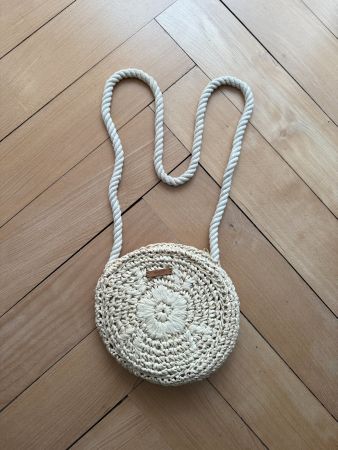 BARTS - Korbtasche rund hellbeige