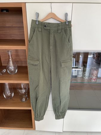 WHY7 Khaki-Cargohose, Grösse XS, Top Zustand