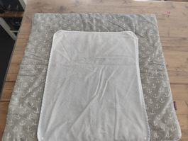 Waschbare Wickeltischauflage / Wickelmatte mit Anker-Motiv