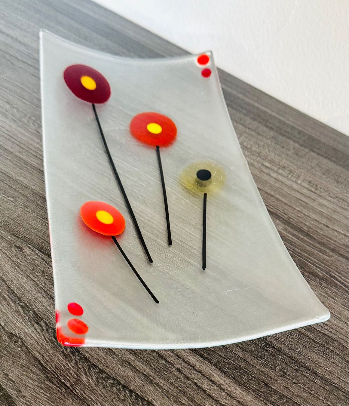 Servierplatten: Schale Fusing Glas Schmelzglas leichte Wölbung – Gebraucht aus Zürich von brazerola 3