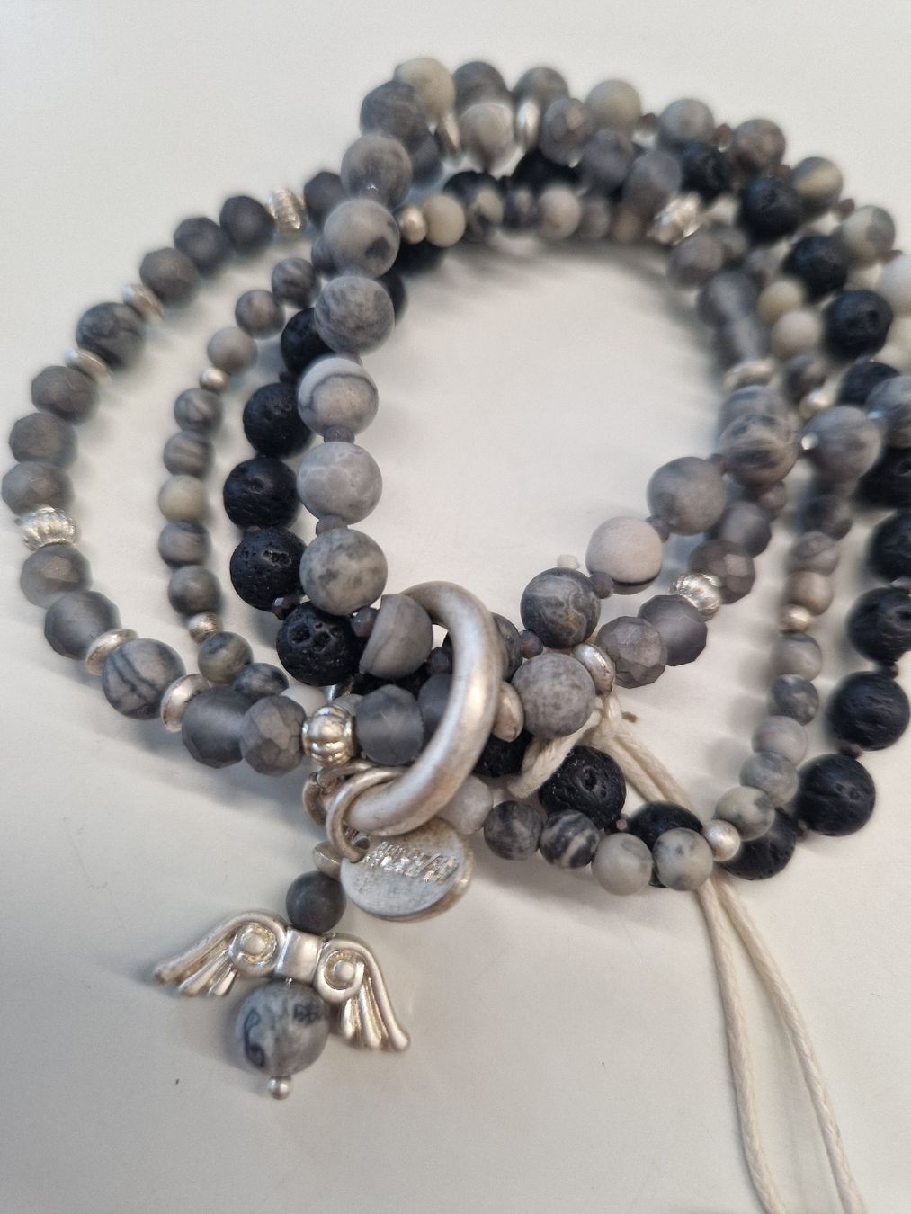 Bracciali & Braccialetti: Andreani Armband Grau mit Engel – Nuovo (secondo la descrizione) da Wallisellen venduto da misnenes 1