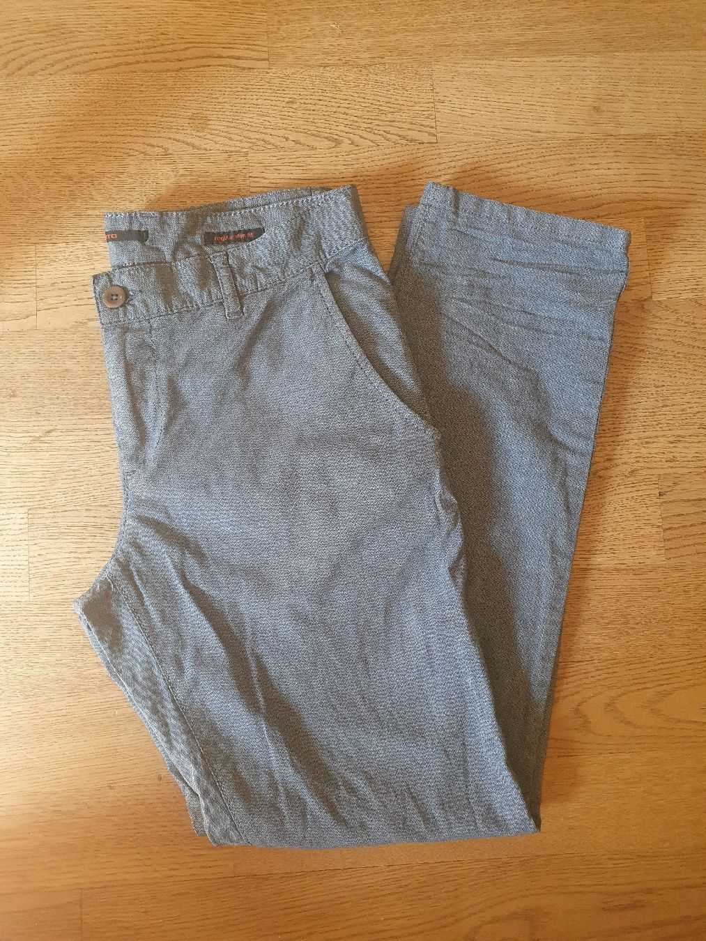 Pantaloni: ALBERTO trousers blue grey regular slim fit – Usato da Sirnach venduto da eftix 1