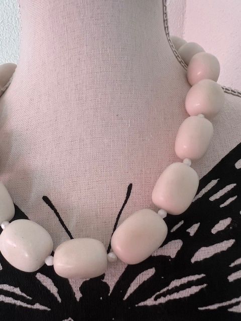 Catenine: Sehr schöne Kette - echte weisse Jade kette – Usato da Neerach venduto da romiping 1