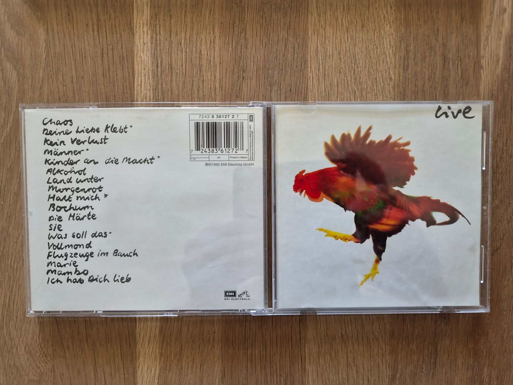 CDs: CD Herbert Grönemeyer - Live, 1995 – Gebraucht aus Nebikon von Harley-Davidson01