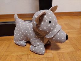 Hübscher Türstopper-Stoffhund, sehr dekorativ