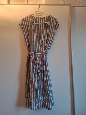 Hartford Kleid 100% Leinen Grösse 2 gestreift guter Zustand