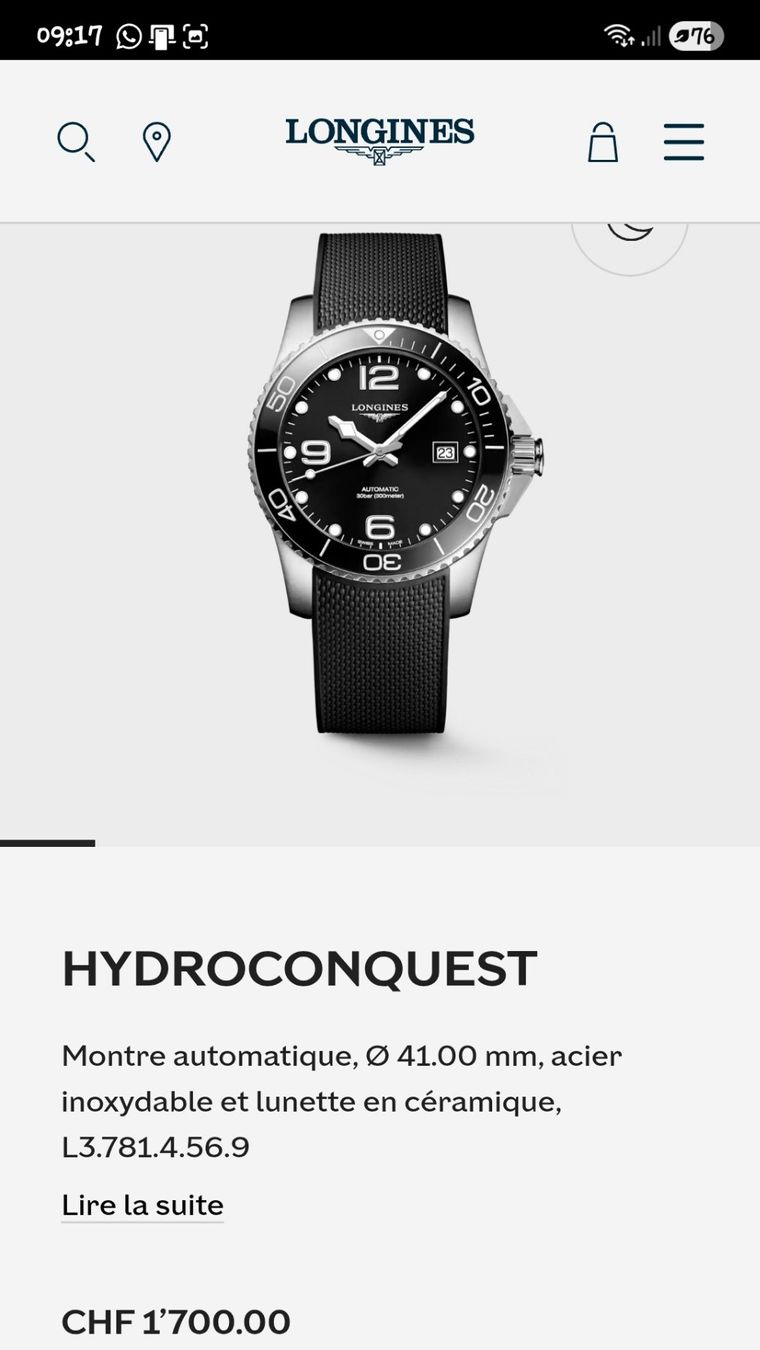 Longines Orologi: Montre Longines neuve – Nuovo e nell'imballaggio originale da Renan BE venduto da ManuJeanneret