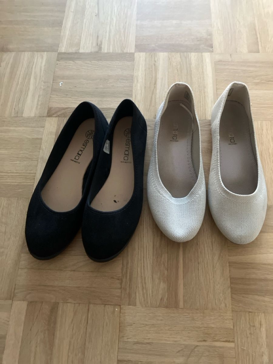 Chaussures femmes: 2 paires de ballerine taille 39 – D'occasion à Epalinges par melanie950