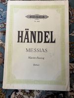 Händel: Der Messias, Klavierauszug Edition Peters 4501