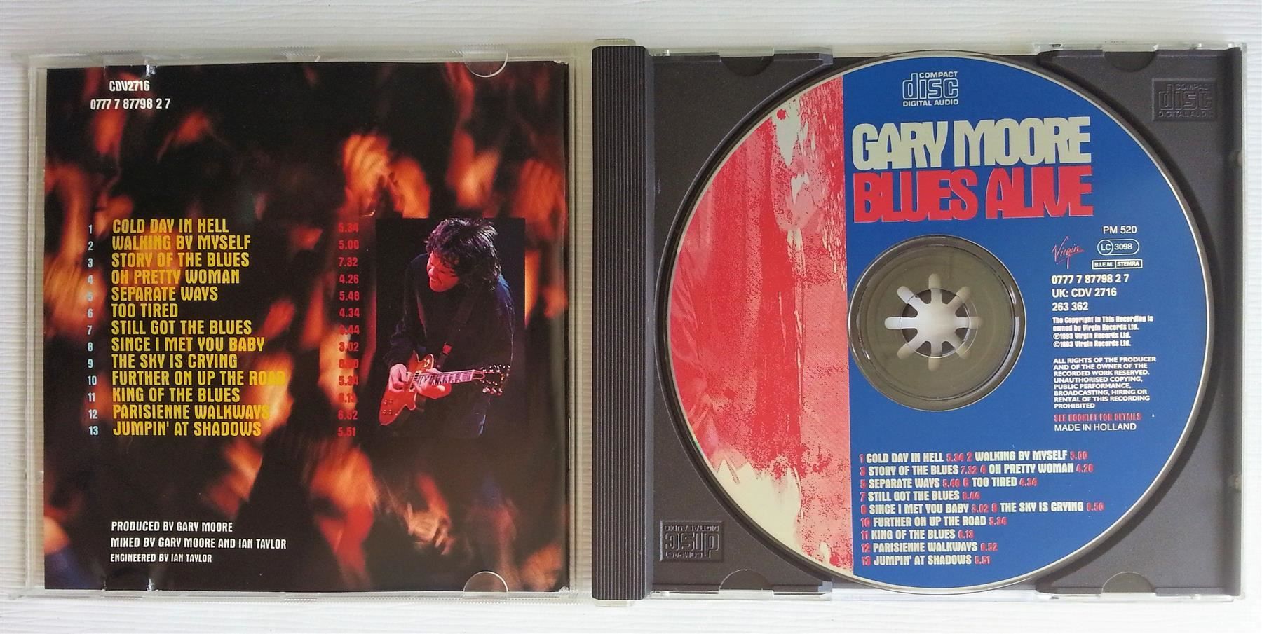 CD: CD GARY MOORE - BLUES ALIVE – Usato da Oberriet SG venduto da Manick 2