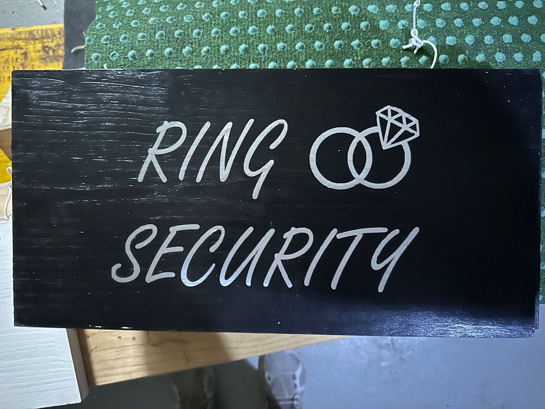 Insegne: Ringsecurity Schild für Hochzeit – Usato da Möhlin venduto da Reisejas 1