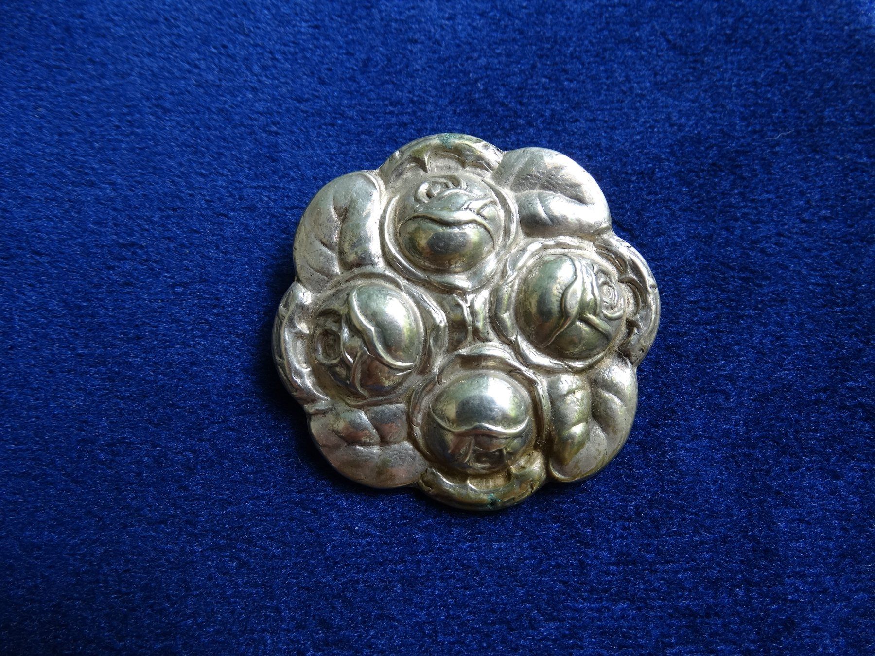 Broschen & Nadeln: Silber 800 Brosche Rosen Jugendstil Dänemark DKS – Gebraucht aus Adliswil von Isaac_92
