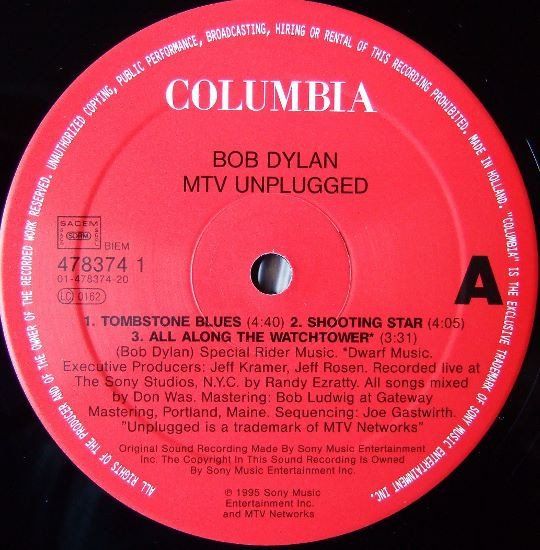 Dischi in vinile: Bob Dylan – MTV Unplugged 2LP – Usato da Wenslingen venduto da riger11 2