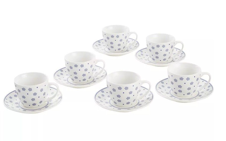 Tazze: forever 6 Espressotassen mit passender Untertasse – Nuovo e nell'imballaggio originale da Kägiswil venduto da nick333