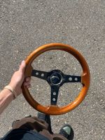 Holzlenkrad Golf 1 mit Nabe