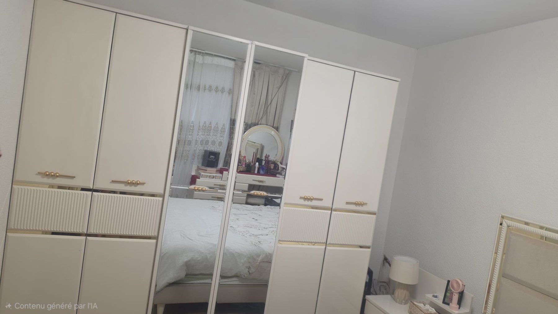 Letti: Chambre à coucher complète blanche cassée/crème – Usato da Genève venduto da abd_5mld 3