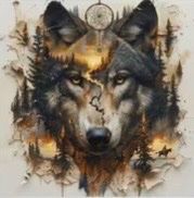 Bastelsets: Diamond Painting: Wolf mit Traumfänger 40x40cm – Neu und originalverpackt aus Teufenthal AG von MeineSchatztruhe
