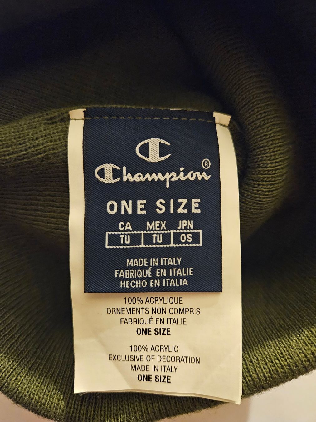 Champion Copricapi, berretti & cappellini: Kappe Champion Beanie Oliv – Nuovo e nell'imballaggio originale da Zäziwil venduto da Lesny3 1