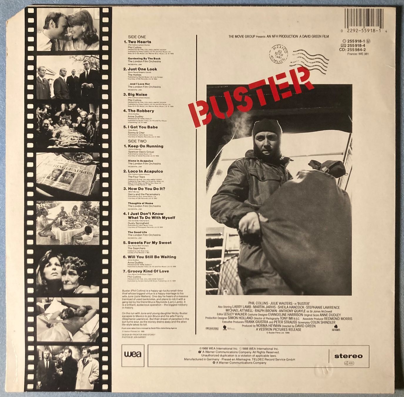 Dischi in vinile: MUSIQUE DE FILM - BUSTER – Usato da Poliez-Pittet venduto da Newtown-Records 1
