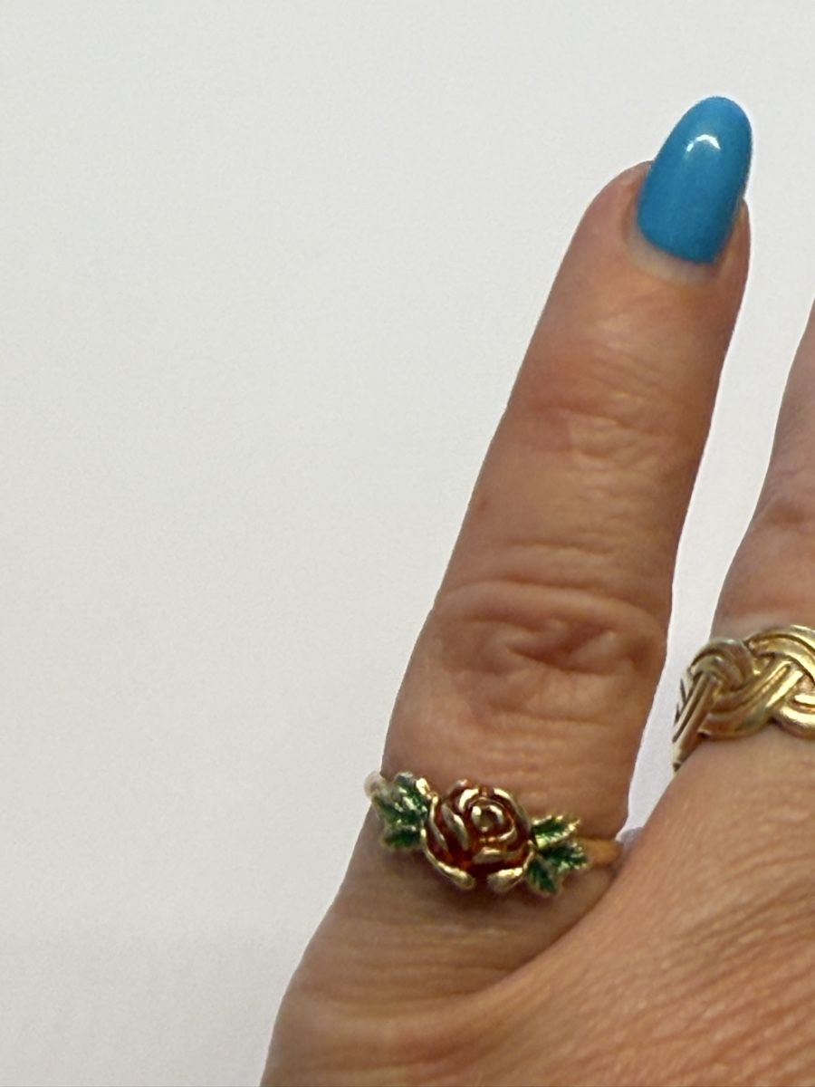 Ringe: Gold Ring mit Rose, Grösse 17.5mm, Top Zustand – Gebraucht aus Roggwil BE von Viking72 3