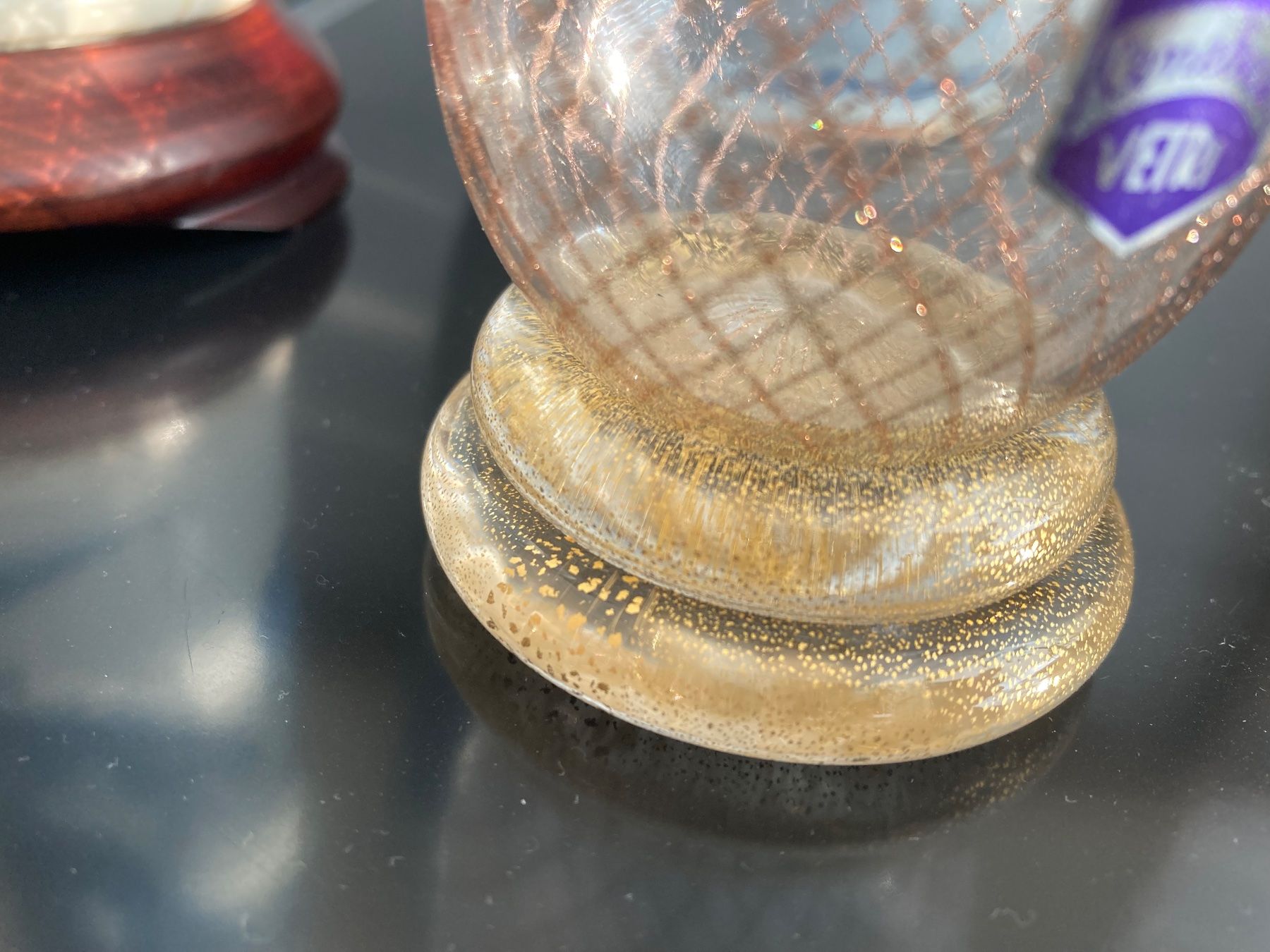 Murano Vasen & Gefässe: Wunderbare Murano Vase von CENEDESE mit Gold – Gebraucht aus Zürich von dolcicaramelle 2