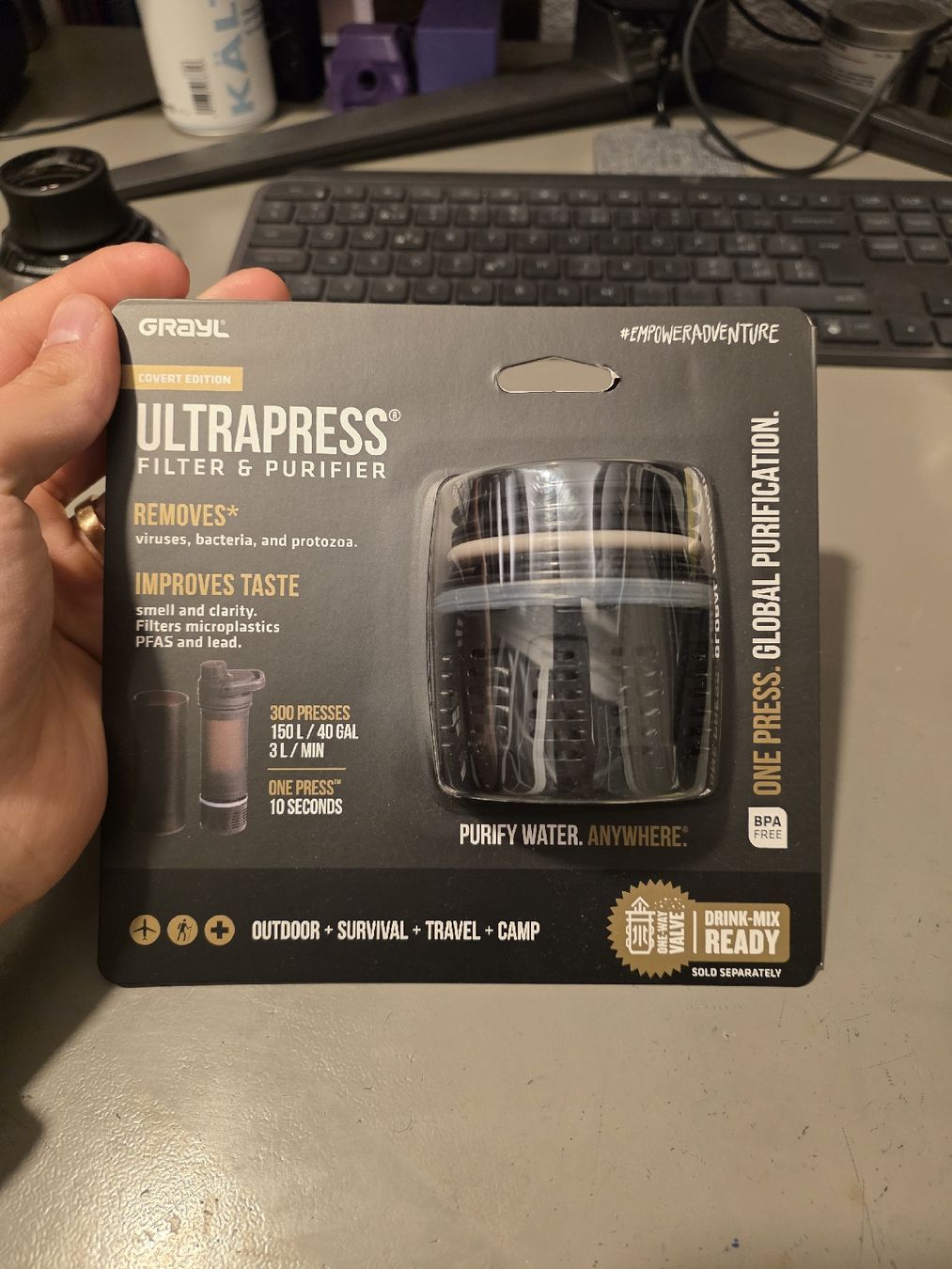 Sanitari: Grayl Ultrapress Filter & Purifier, New in Packaging – Nuovo e nell'imballaggio originale da Gais venduto da gio_8csg 1