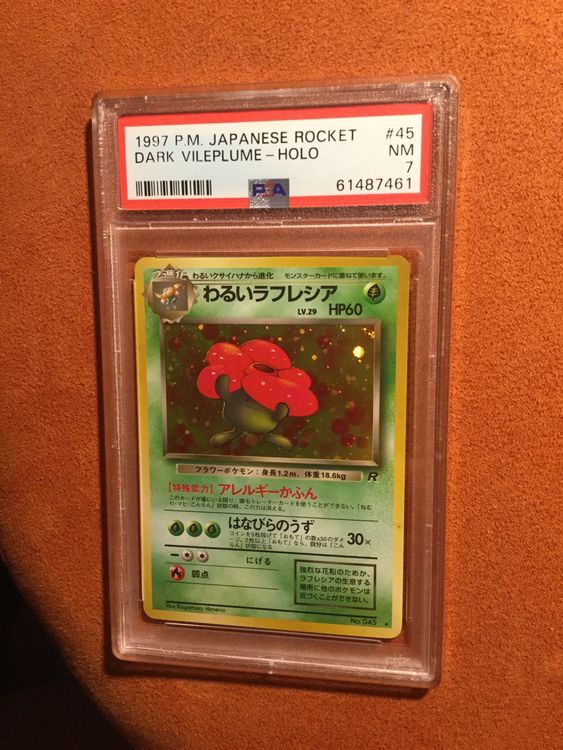 Dark Vileplume Holo, Japanese Rocket (1997), PSA 7 Kaufen auf Ricardo