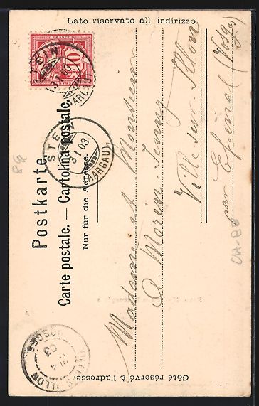 Cartoline postali: AK Bern, Markt am Baerenplatz, 1903 – Usato da Berlin venduto da bartko-reher 1