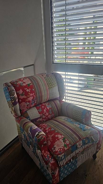Fauteuils: Sessel Patchwork Stoff guter Zustand – D'occasion à Fischbach-Göslikon par Domix