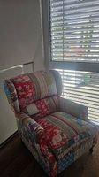Sessel Patchwork Stoff guter Zustand