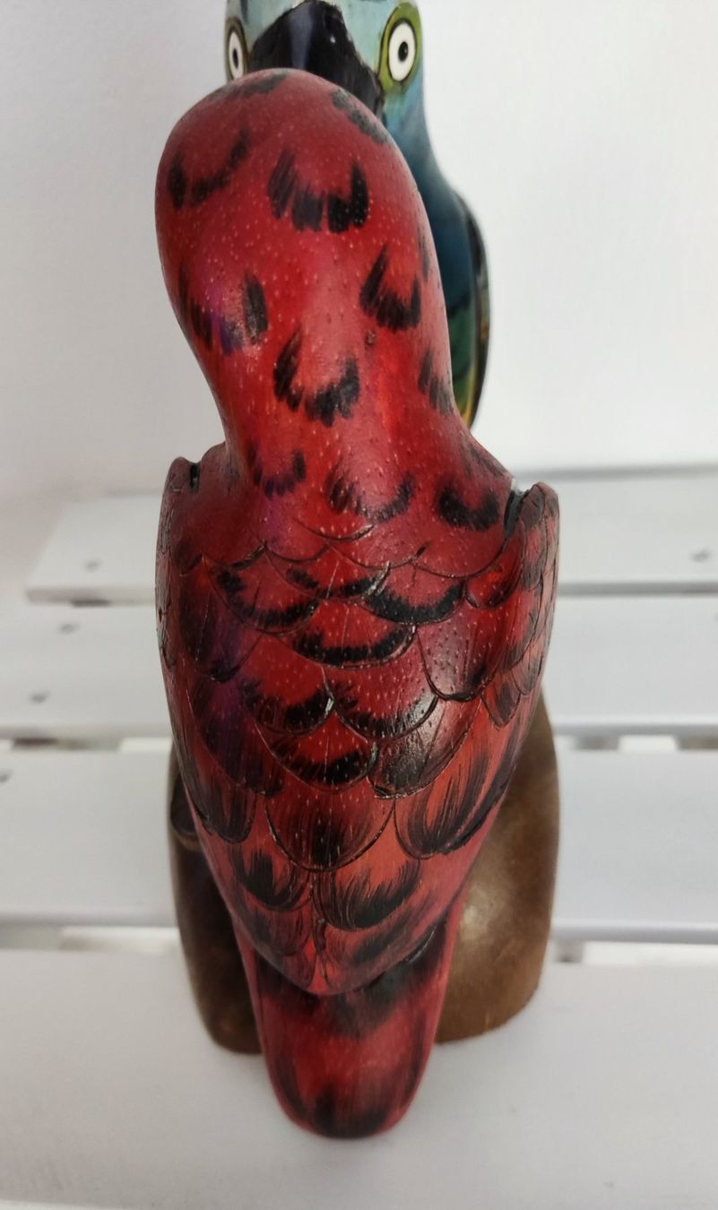 Statuette: Papageien Holzfigur – Usato da Chur venduto da Nisami 5