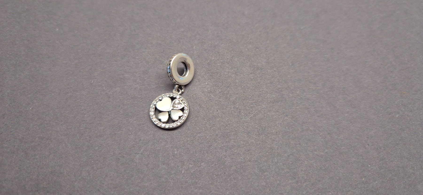 Anhänger: Silber Charm Kleeblatt Glücksbringer +Garantie – Neu (gemäss Beschreibung) aus Rotkreuz von Carbone_Bijou-Shop 1