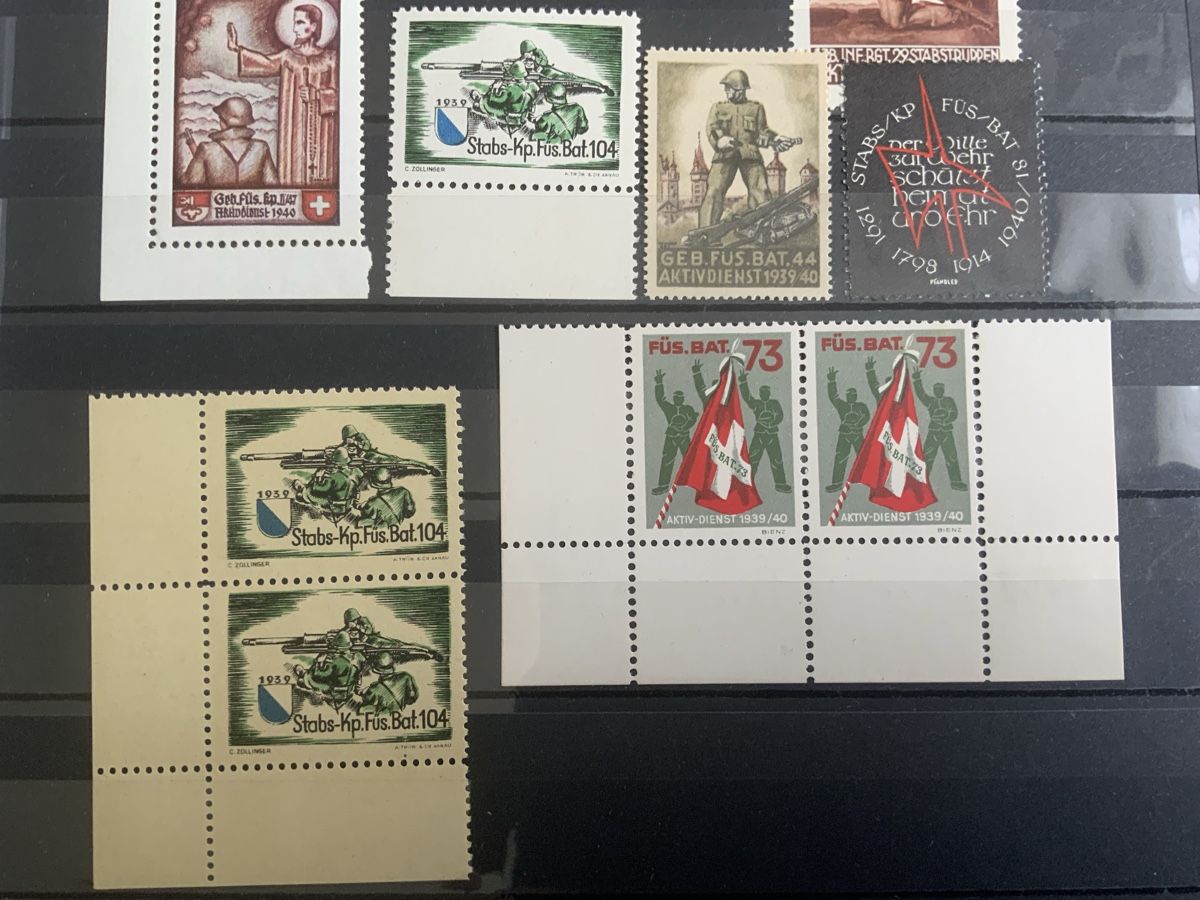 Tous les timbres: Soldatenmarken – Neuf (Voir description) à Binningen par chr_cr5n 2