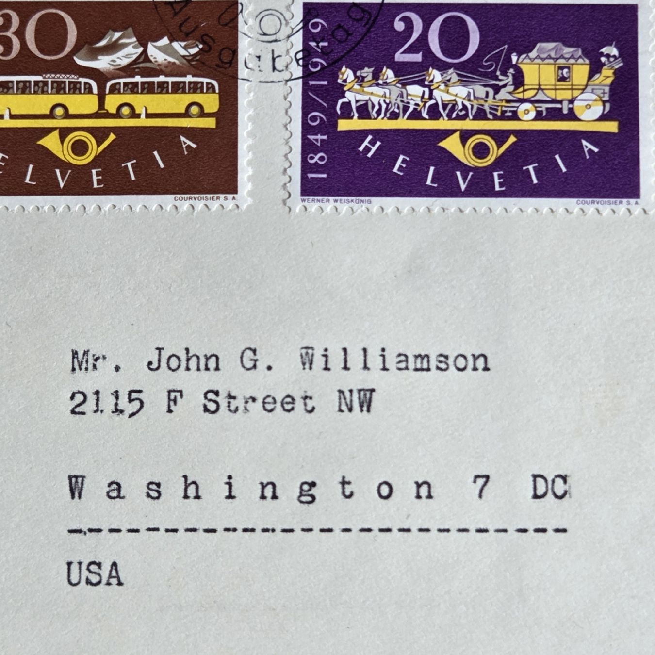 Tutti i francobolli: Brief Schweizer Briefmarken 1849/1949 - Top – Usato da Stans venduto da Ducati16 5